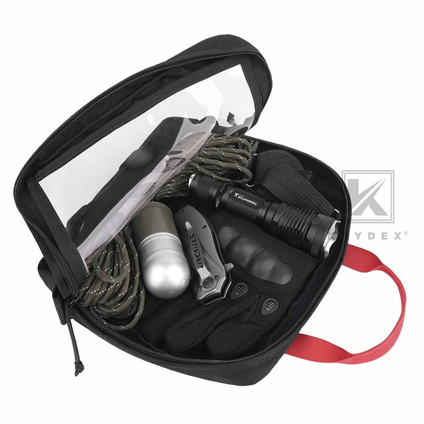 Krydex Clear Top Insert Large/Small for D3 Tactical Backpack Organizer Bag Hook & Loop Medic Pouch