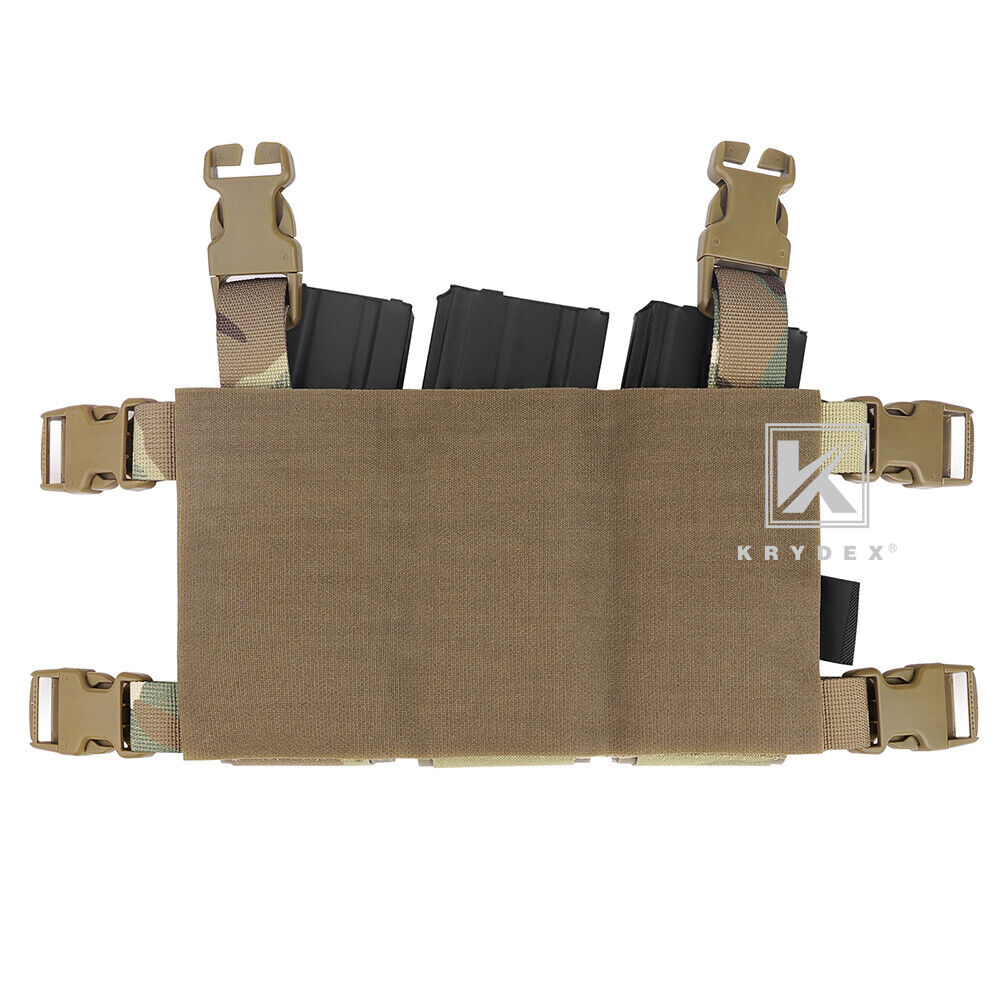 Krydex Tactical Triple Placard .223 5.56 Mag Pouch Retention Insert Holder Chest Rig Plate Carrier