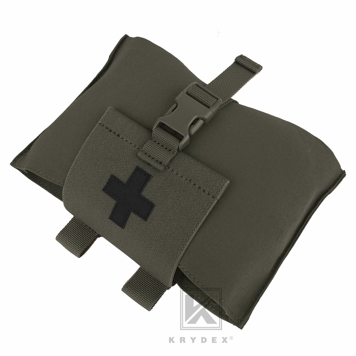 KRYDEX Tactical Stretch Small Blow Out Medical Pouch MOLLE & Belt Quick Release Medic Bag