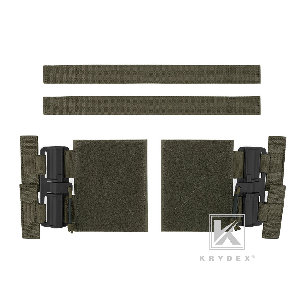 KRYDEX Quick Release Cummerbund Adapter QD Buckle Set 3 Band Molle Cummerbund Plate Carrier Vest 1 Pair