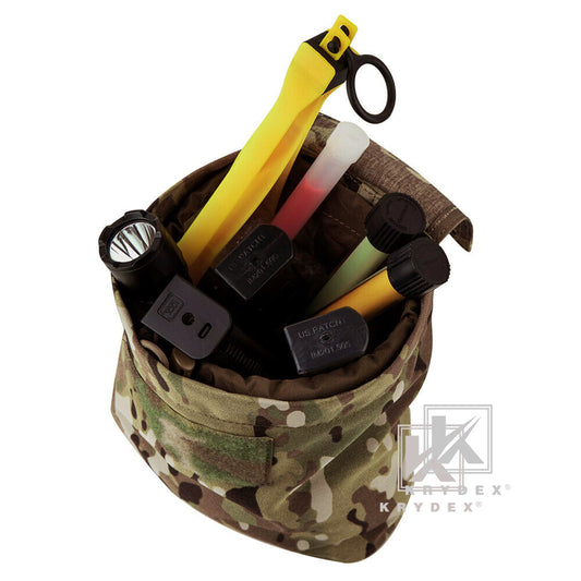 KRYDEX Tactical Molle ROLL-UP Ammo Magazine Dump Pouch Mag Recovery Foldable Utility Pouch