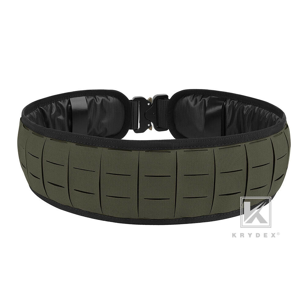 KRYDEX Molle Laser Cut Non-Slip Shooting Battle Orion Outer Belt Lightweight Tactical With Quick Release Metal Buckle Inner Belt