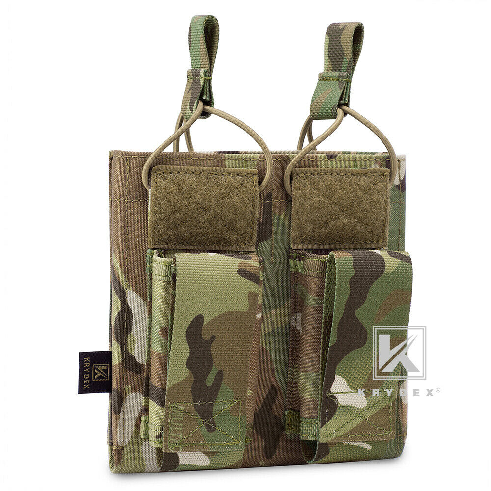 KRYDEX Double Open Top 5.56 M4 M16 AR15 & Pistol Magazine Pouch