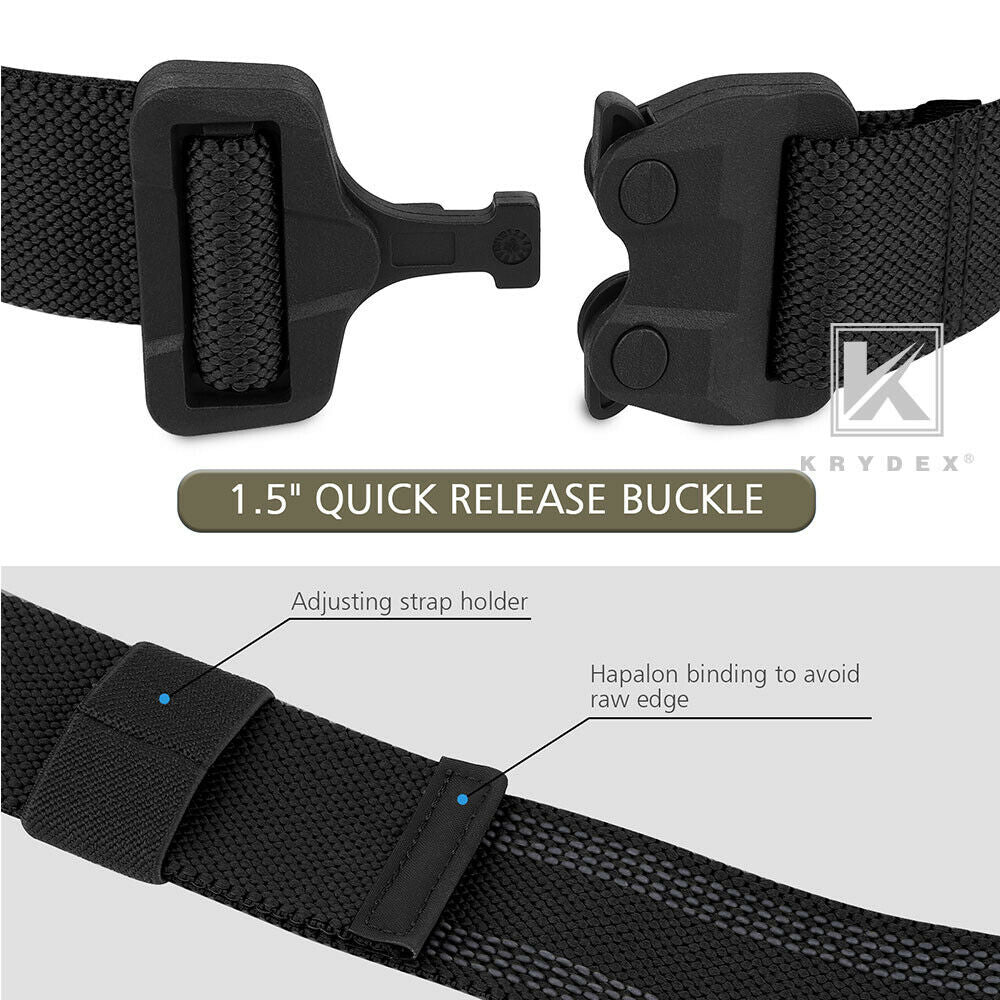 KRYDEX Tactical Thigh Strap 1.5" Elastic Leg Strap Band for Leg Hanger Drop Holster