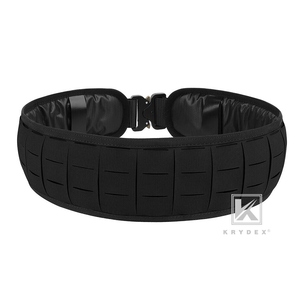 KRYDEX Molle Laser Cut Non-Slip Shooting Battle Orion Outer Belt Lightweight Tactical With Quick Release Metal Buckle Inner Belt