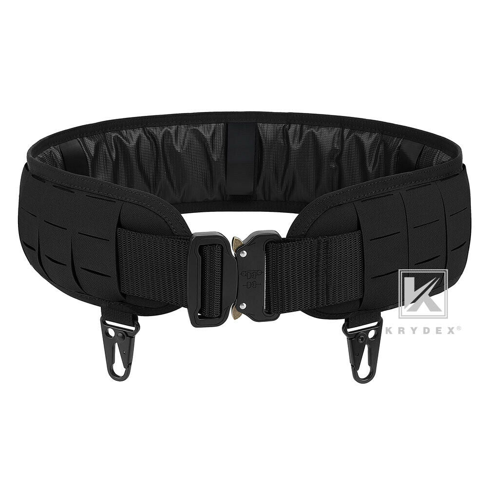 KRYDEX Molle Laser Cut Non-Slip Shooting Battle Orion Outer Belt Lightweight Tactical With Quick Release Metal Buckle Inner Belt
