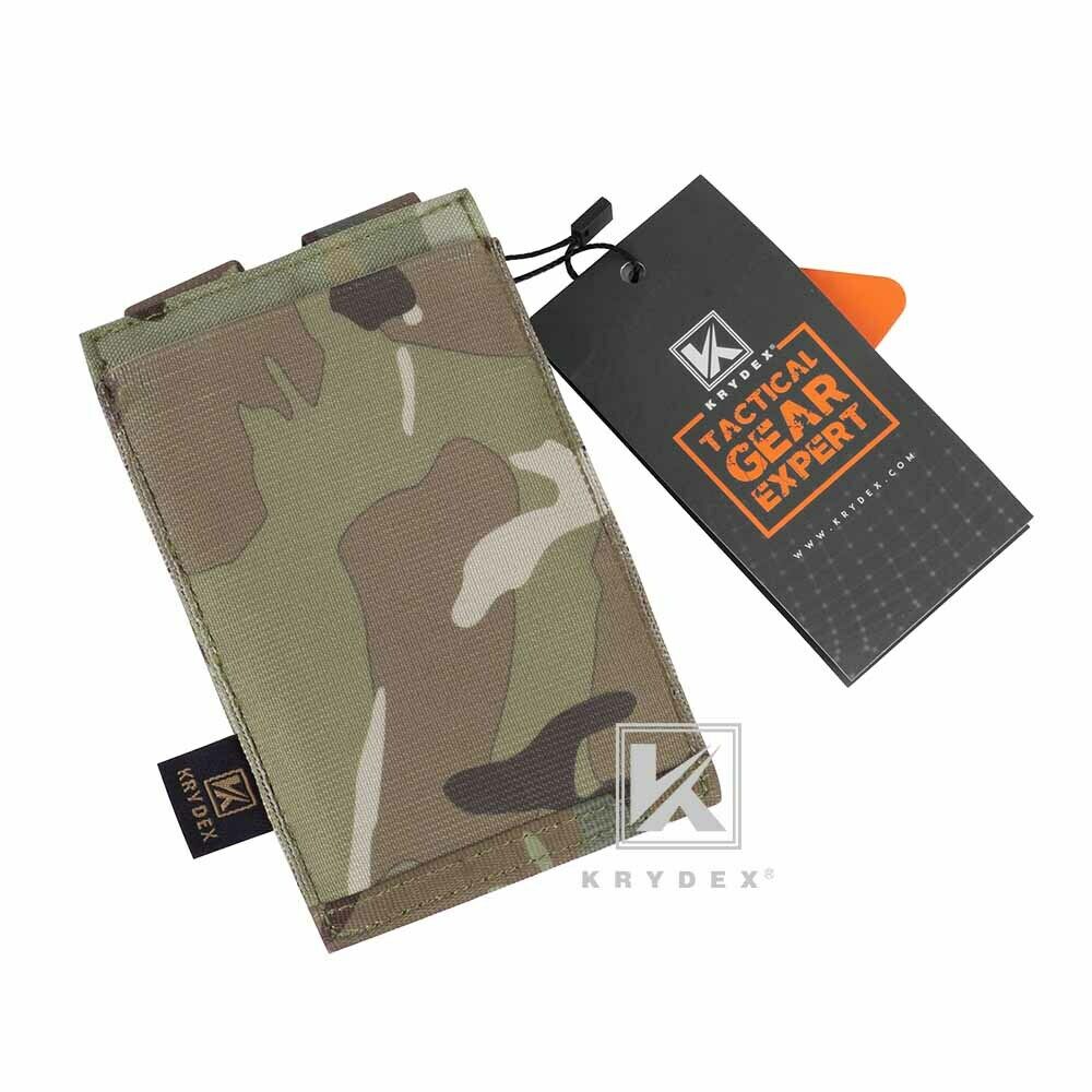 KRYDEX Fast Draw Tactical Molle Elastic Single 5.56 .223 M4 M16 AR Rifle Magazine Pouch Mag Carrier Holster Multiuse Pouch