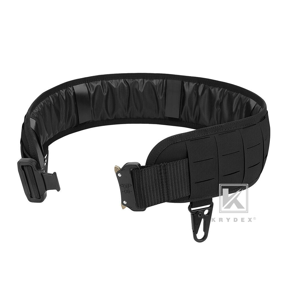 KRYDEX Molle Laser Cut Non-Slip Shooting Battle Orion Outer Belt Lightweight Tactical With Quick Release Metal Buckle Inner Belt