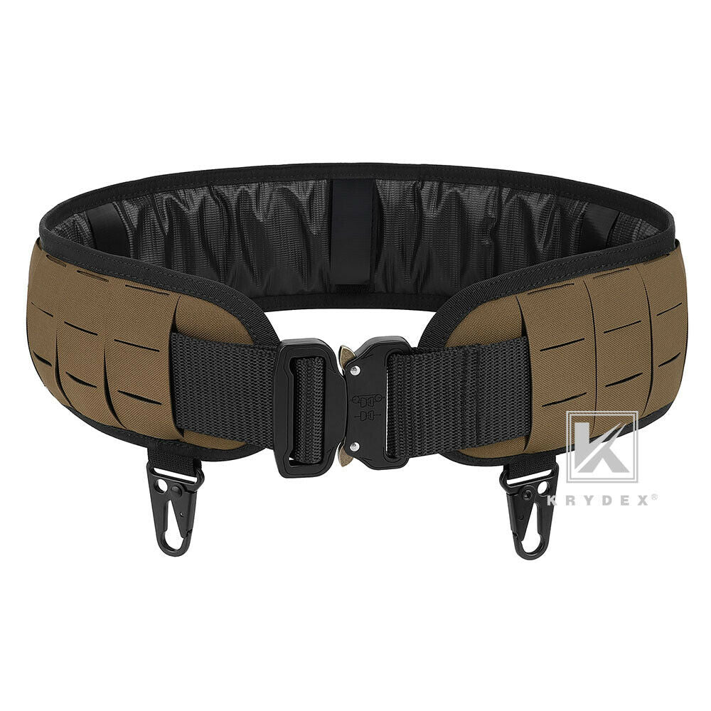 KRYDEX Molle Laser Cut Non-Slip Shooting Battle Orion Outer Belt Lightweight Tactical With Quick Release Metal Buckle Inner Belt