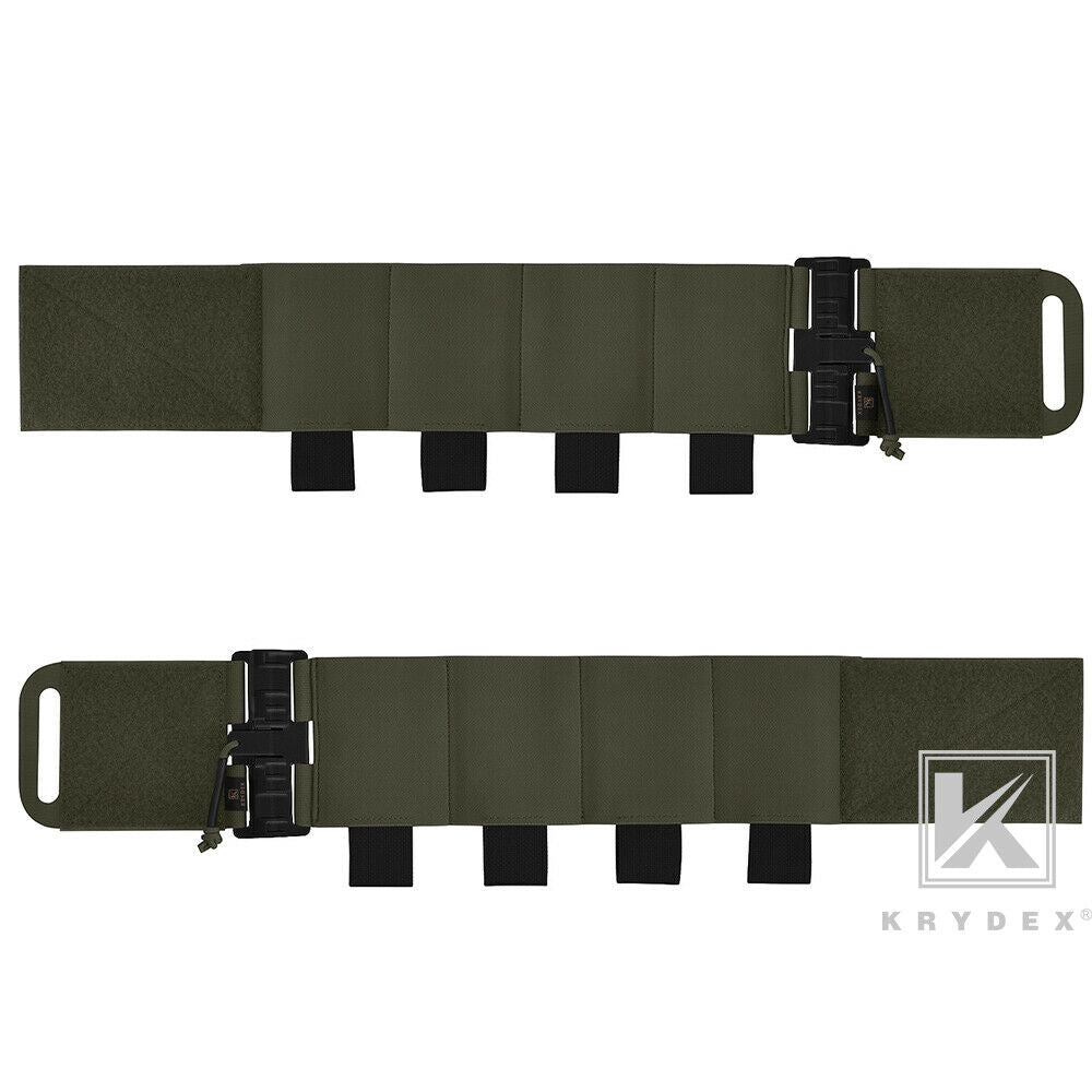 KRYDEX Tactical Quick Release Elastic QUAD Magazine Mag Carrier Cummerbund