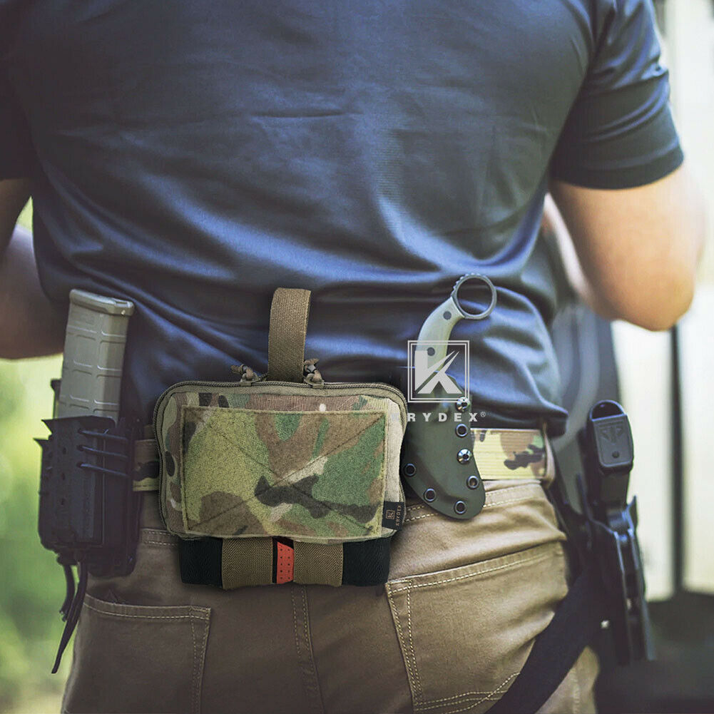 KRYDEX Tactical MED1 Medical Pouch Emergency Survival Kit Bag IFAK First Aid Pouch Multi-use pouch