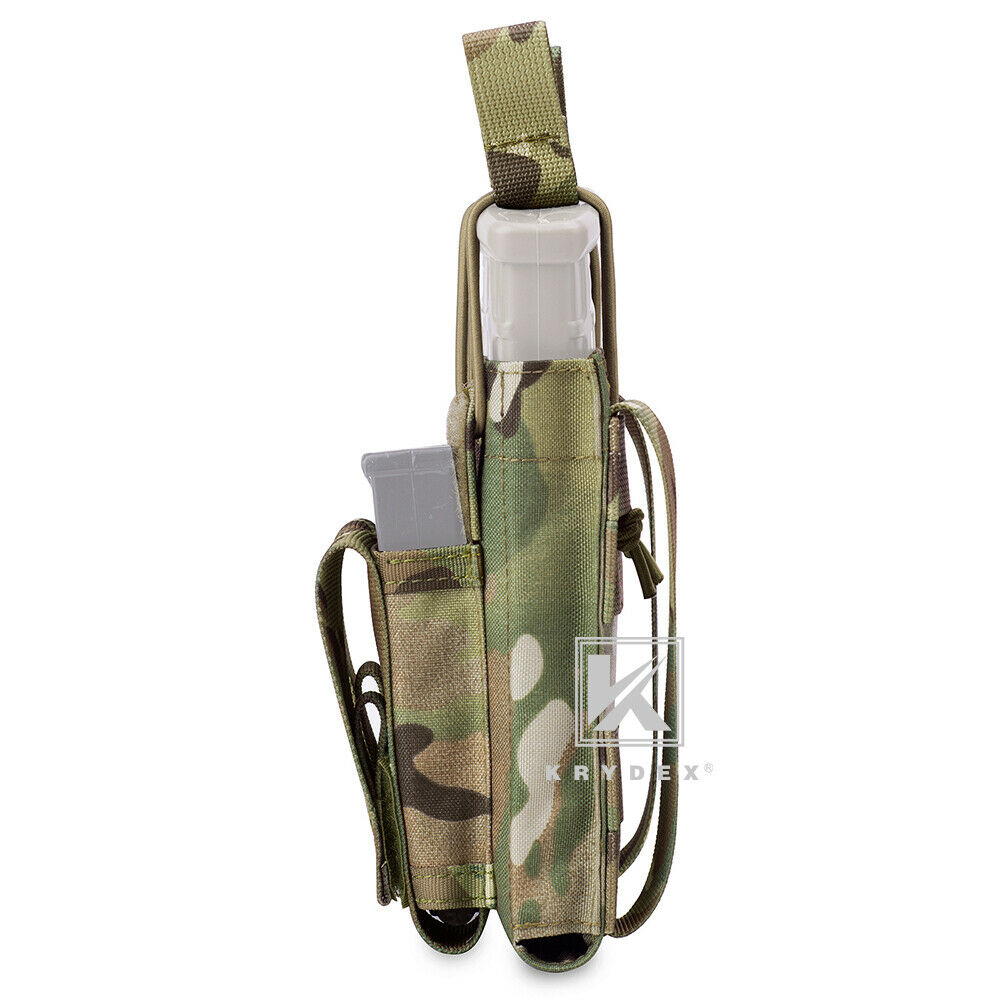 KRYDEX Double Open Top 5.56 M4 M16 AR15 & Pistol Magazine Pouch