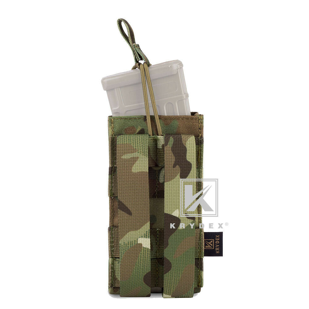 KRYDEX Single Open Top 5.56 M4 M16 AR15 & Pistol Magazine Pouch