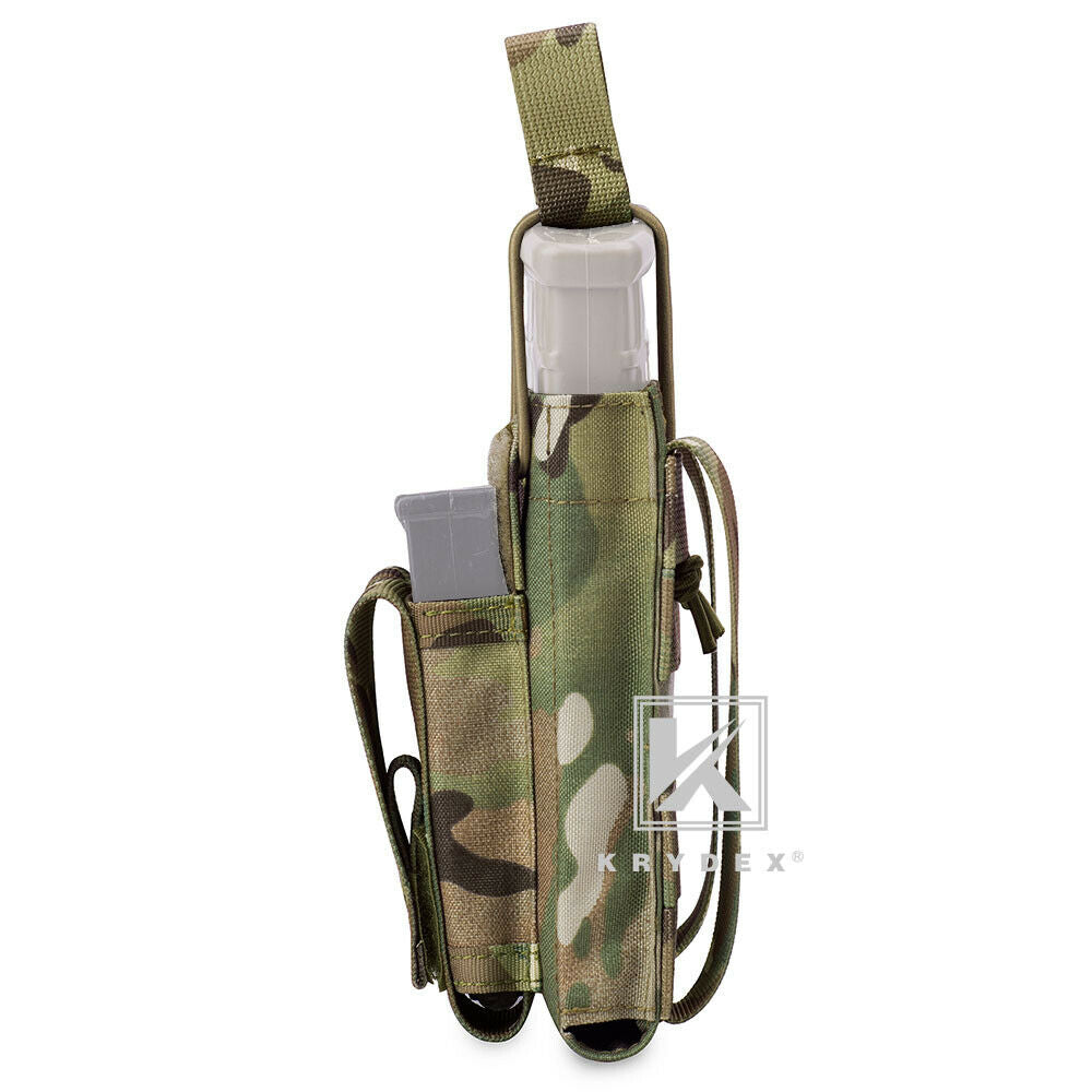 KRYDEX Single Open Top 5.56 M4 M16 AR15 & Pistol Magazine Pouch