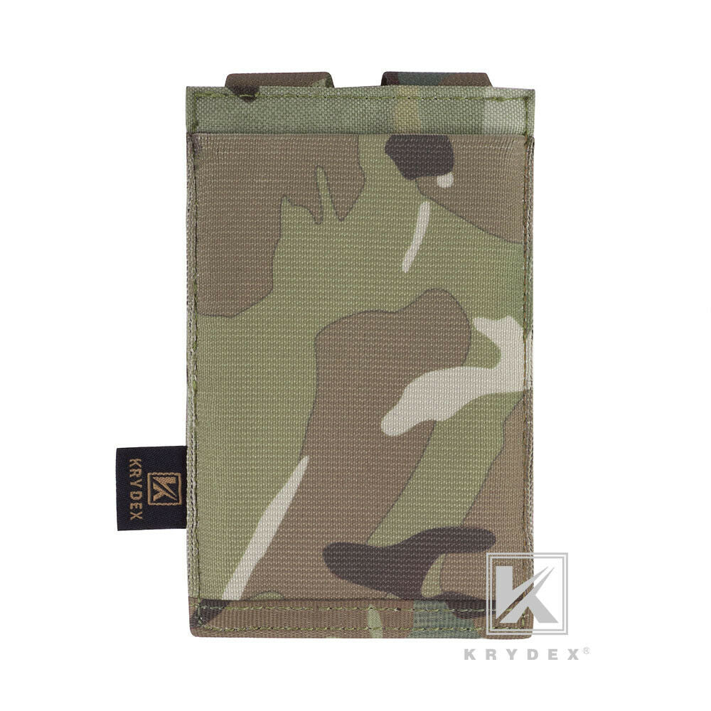 KRYDEX Fast Draw Tactical Molle Elastic Single 5.56 .223 M4 M16 AR Rifle Magazine Pouch Mag Carrier Holster Multiuse Pouch