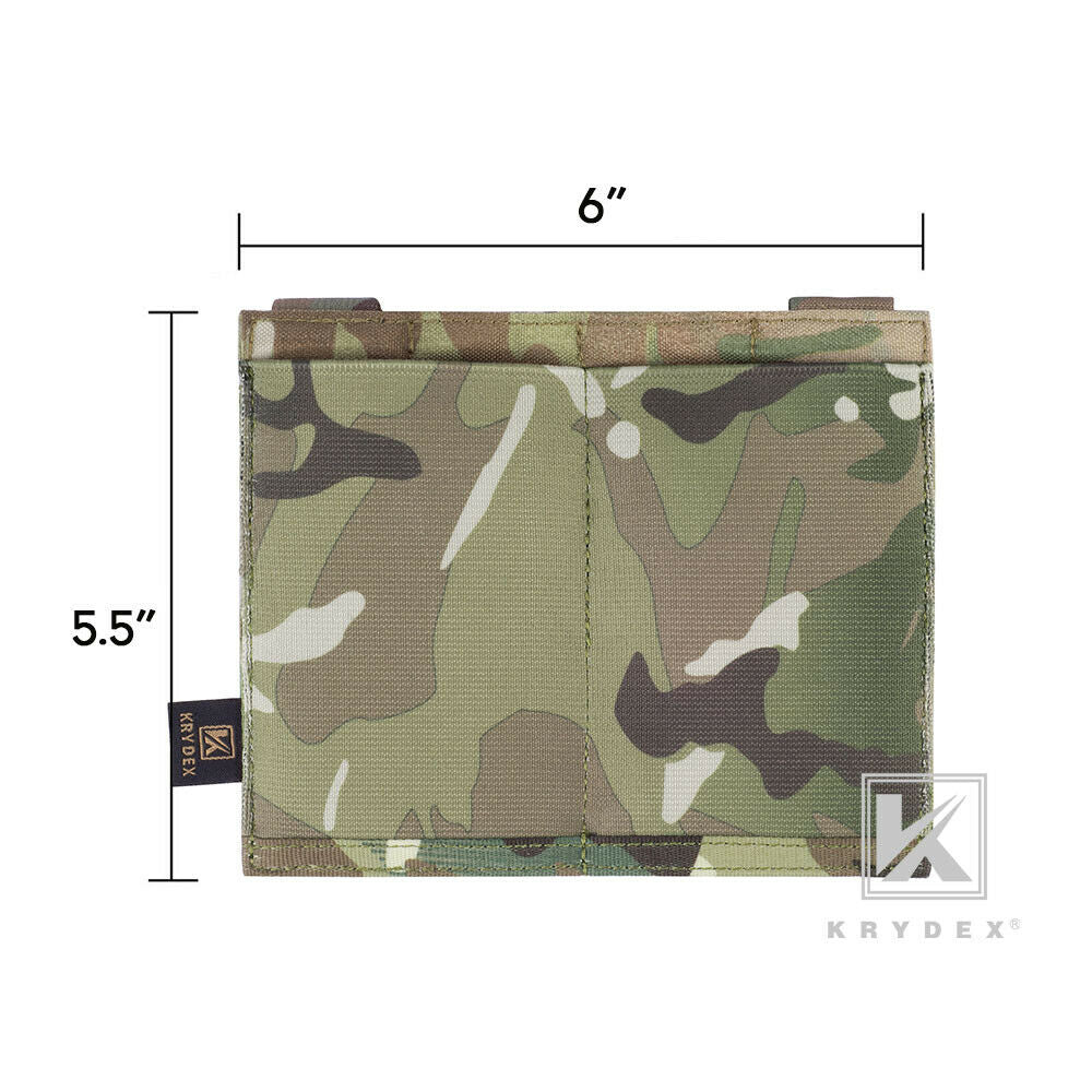KRYDEX Fast Draw Tactical Molle Elastic Double 5.56 .223 M4 M16 AR Rifle Magazine Pouch Mag Carrier Holster Multiuse Pouch