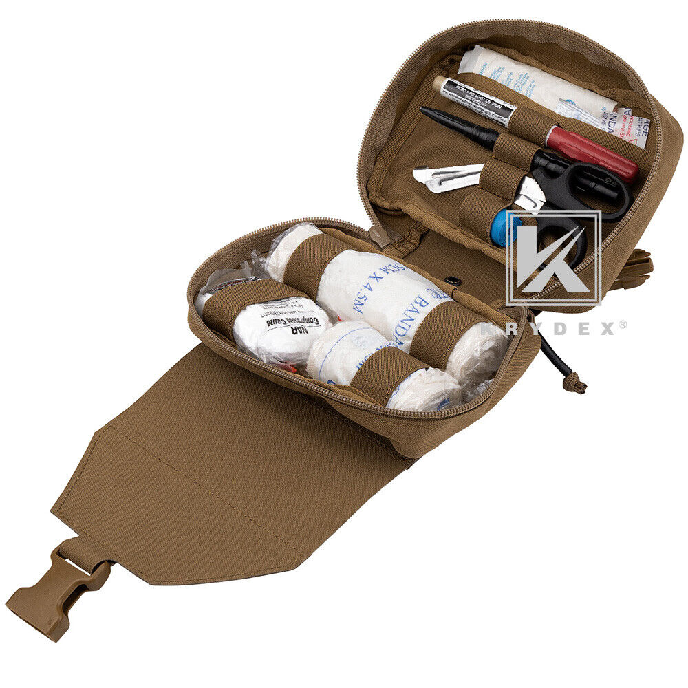 KRYDEX Rip Away IFAK Pouch Medic EMT First Aid Trauma Kit Bag BELT / MOLLE