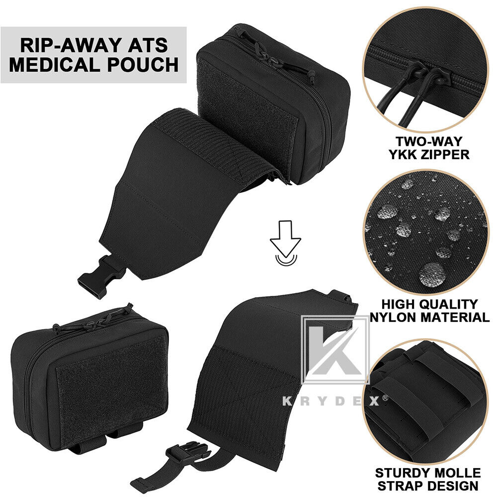 KRYDEX Rip Away IFAK Pouch Medic EMT First Aid Trauma Kit Bag BELT / MOLLE