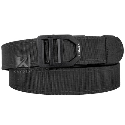 Krydex Tactical Belt 1.5" Heavy Duty EDC Gun Belt Rigid Nylon CCW Belt Quick Release