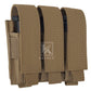 Krydex Tactical 9mm Triple Mag Pouch Modular Single / Double Stack Pistol Magzine Holder MOLLE Compatible