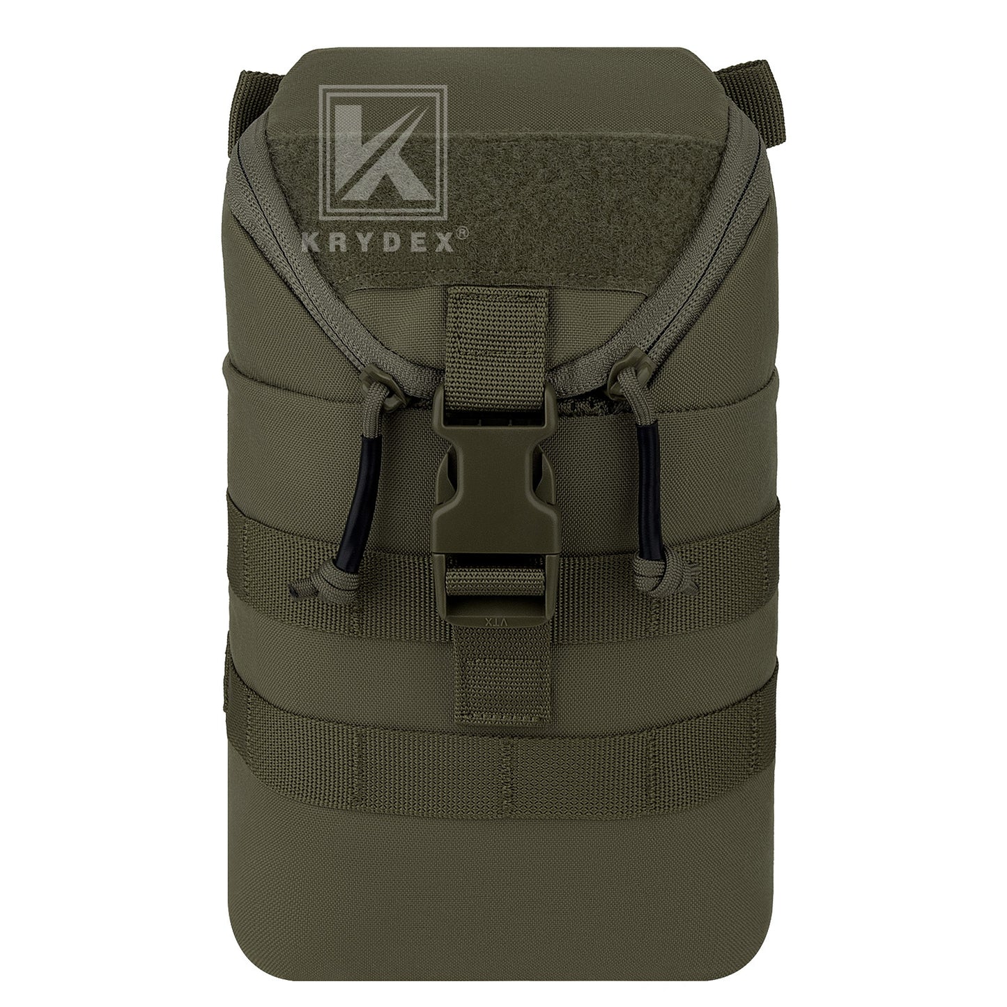 Krydex Tactical Zip Rip GP Pouch Vertical Utility Molle Medical Pouch Quick Access Side Pocket