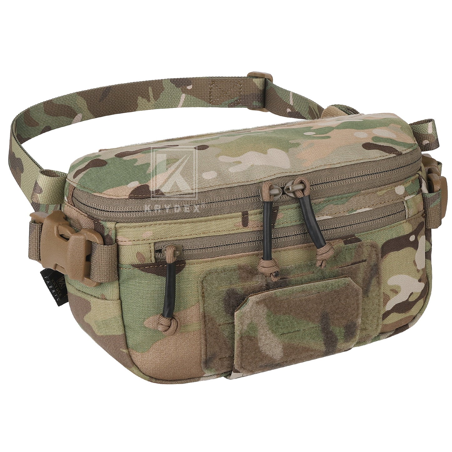 Krydex Tactical Hanger Pouch 3-in-1 Convertible Dangler Carrier Drop Pouch Multi-Function Sling Bag/Waist Fanny Pack/Lower Abdominal Pouch for Plate Carrier