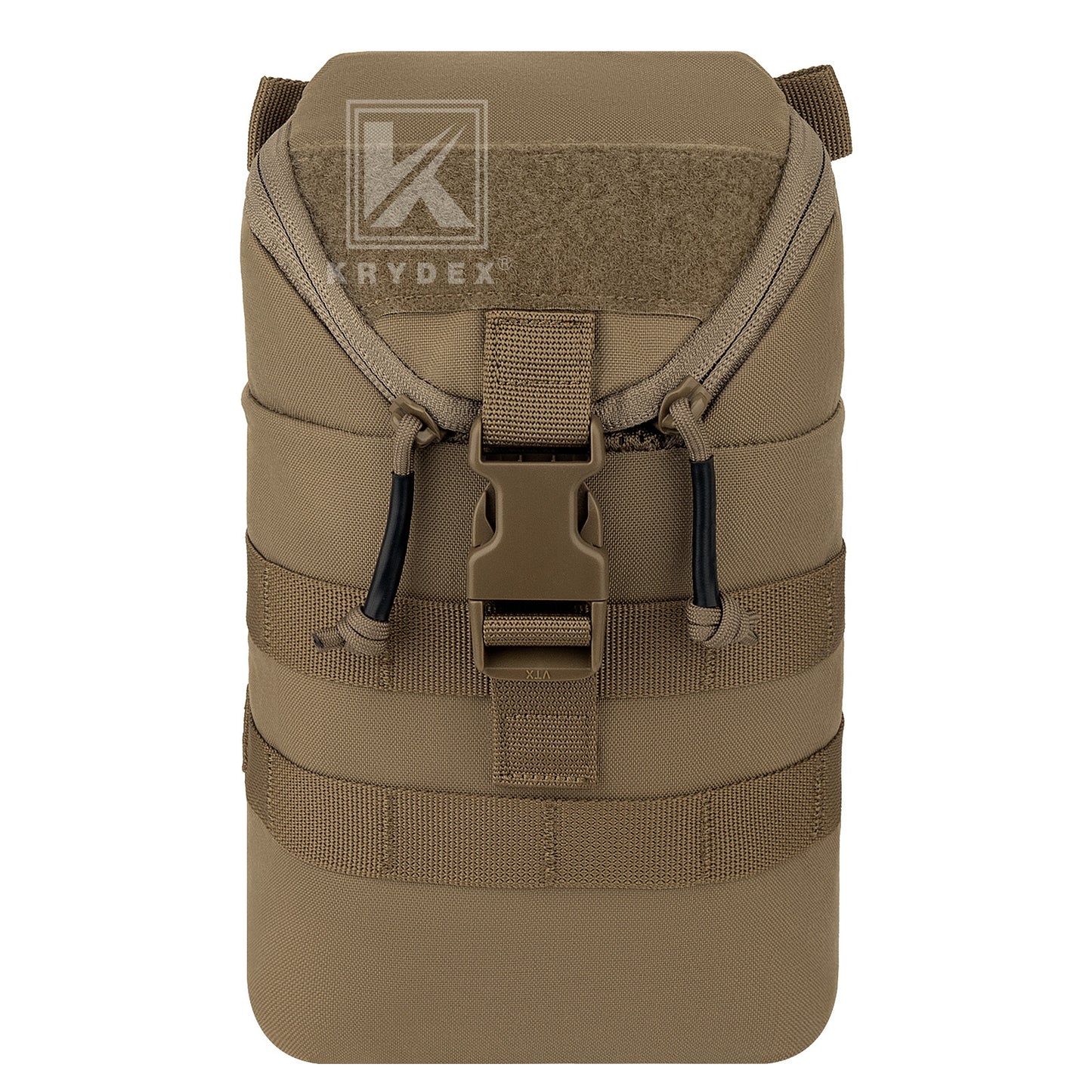 Krydex Tactical Zip Rip GP Pouch Vertical Utility Molle Medical Pouch Quick Access Side Pocket
