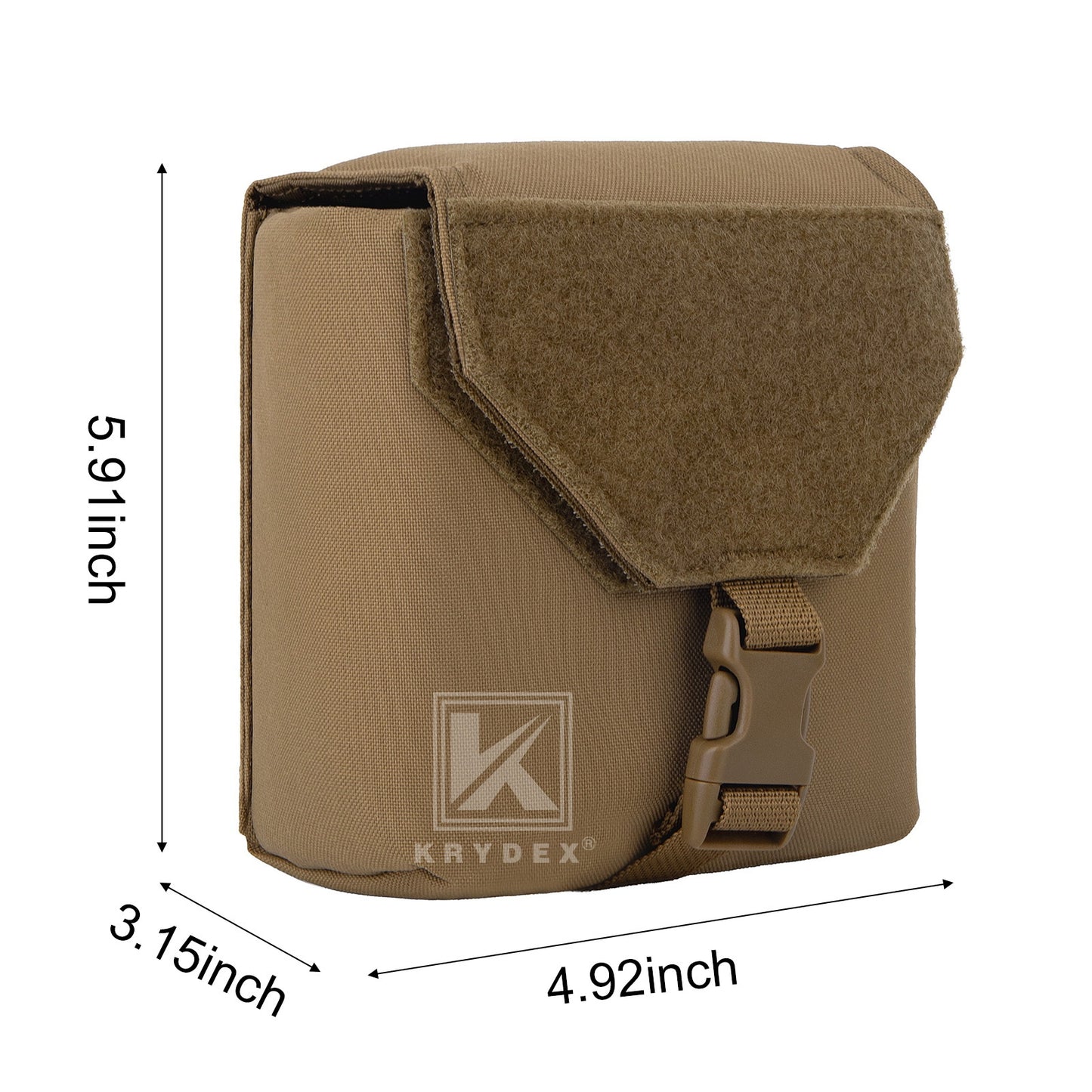 Krydex Tactical NVG Pouch MOLLE Belt NVG 14 Padded Goggle Carrying Case Bag