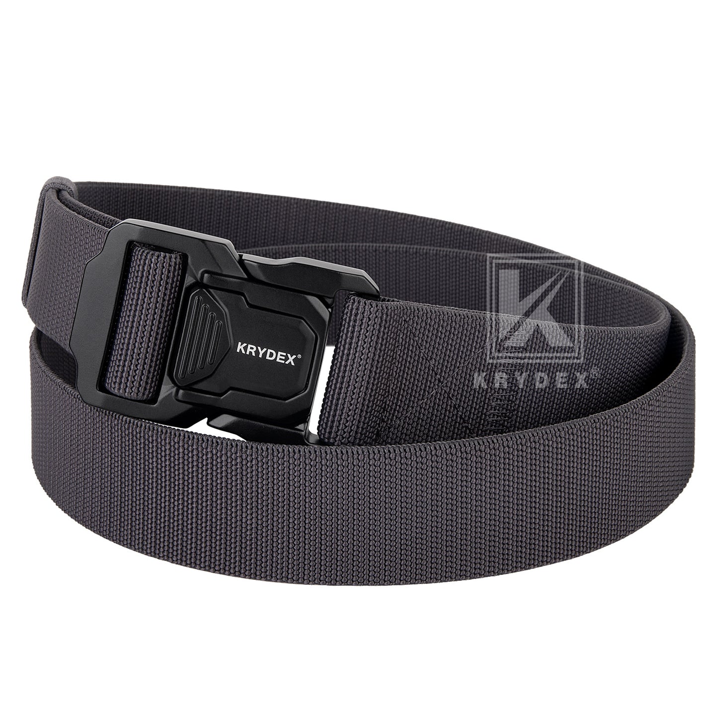 Krydex Tactical Belt 1.5" Stretch Nylon Rigger Belt with Quick Release Buckle Heavy Duty Jeans Chino Belt