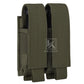 Krydex Tactical 9mm Double Mag Pouch Modular Single / Double Stack Pistol Magzine Holder MOLLE Compatible