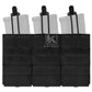 Krydex Tactical 556 Triple Mag Pouch Open Top MOLLE Magazine Holder for M4/M16/AR15 Fast Draw Quick Reload