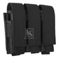 Krydex Tactical 9mm Triple Mag Pouch Modular Single / Double Stack Pistol Magzine Holder MOLLE Compatible