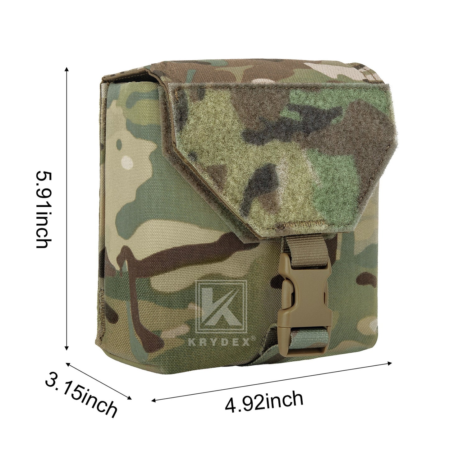 Krydex Tactical NVG Pouch MOLLE Belt NVG 14 Padded Goggle Carrying Case Bag