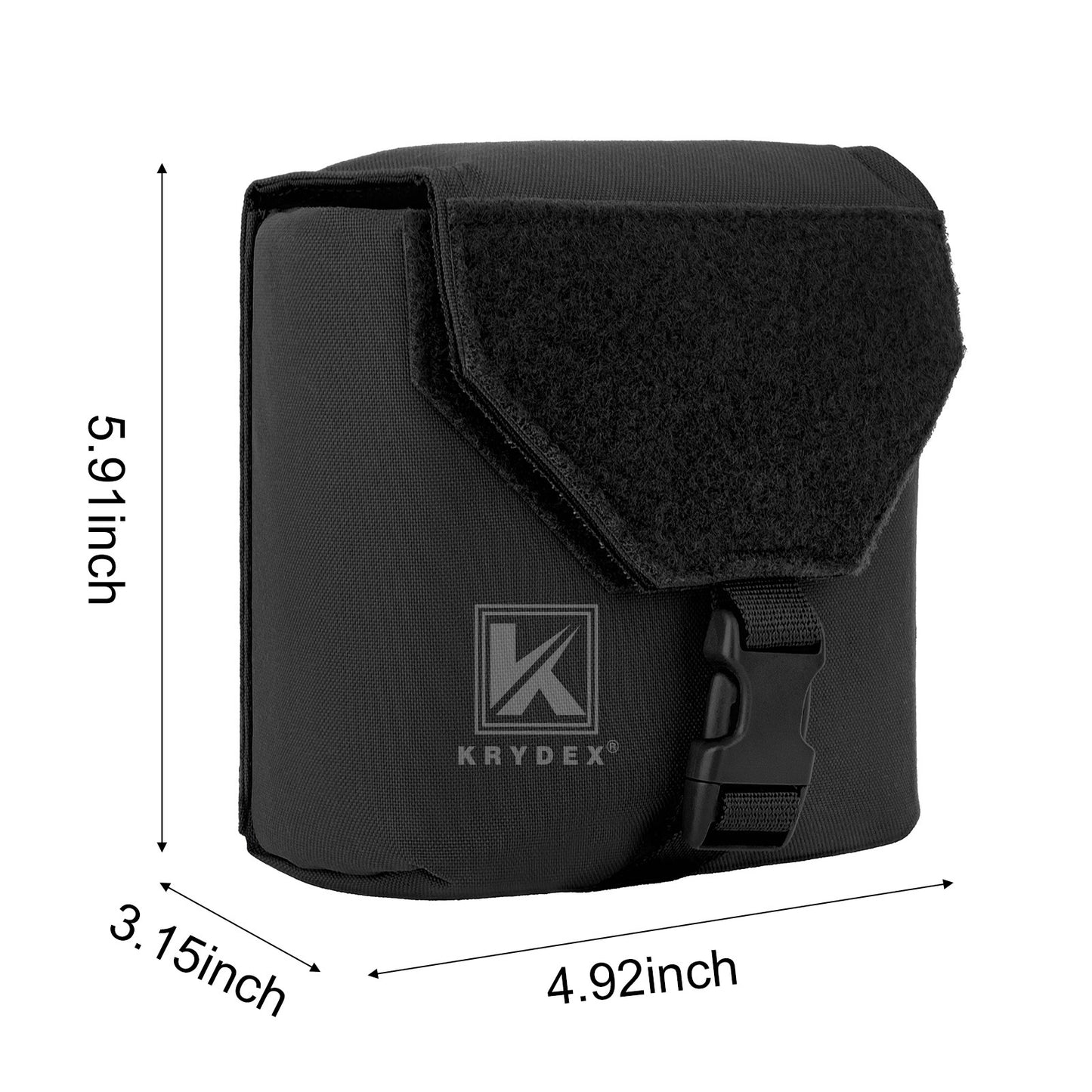 Krydex Tactical NVG Pouch MOLLE Belt NVG 14 Padded Goggle Carrying Case Bag