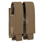 Krydex Tactical 9mm Double Mag Pouch Modular Single / Double Stack Pistol Magzine Holder MOLLE Compatible