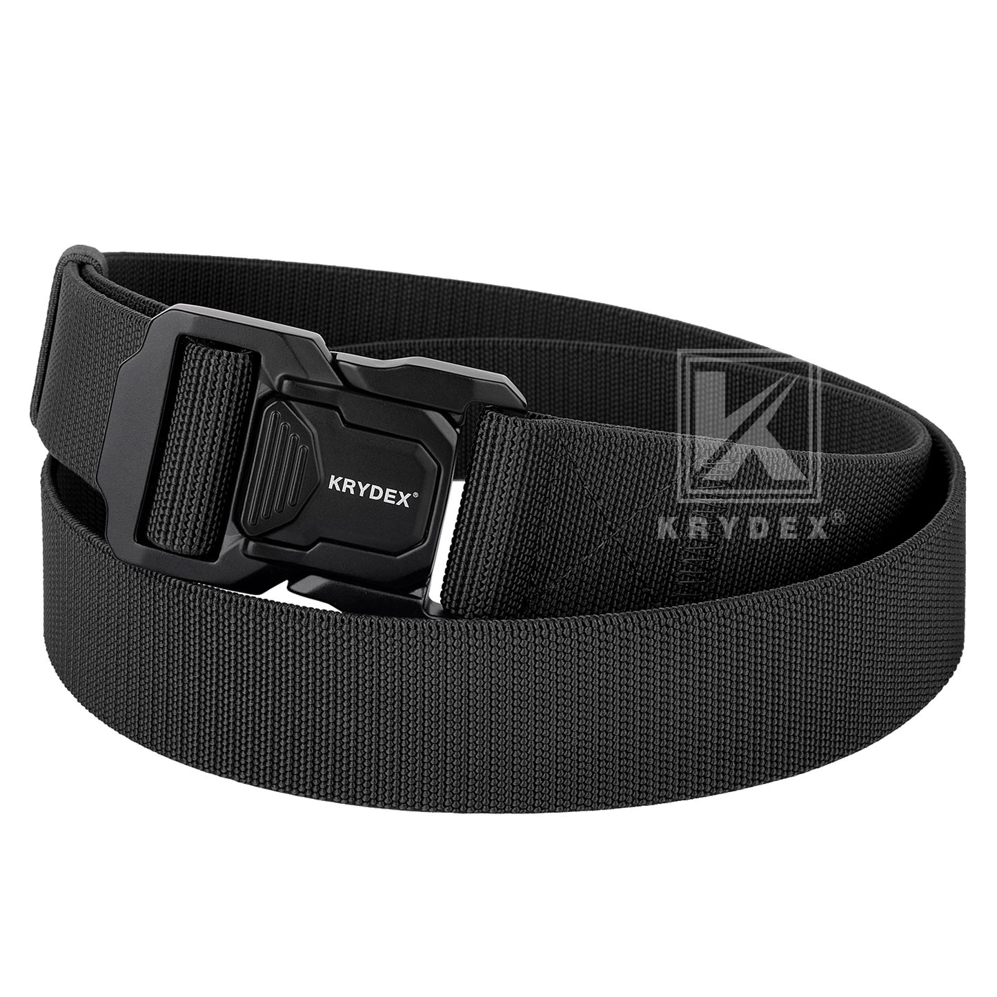 Krydex Tactical Belt 1.5" Stretch Nylon Rigger Belt with Quick Release Buckle Heavy Duty Jeans Chino Belt