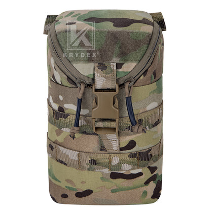Krydex Tactical Zip Rip GP Pouch Vertical Utility Molle Medical Pouch Quick Access Side Pocket