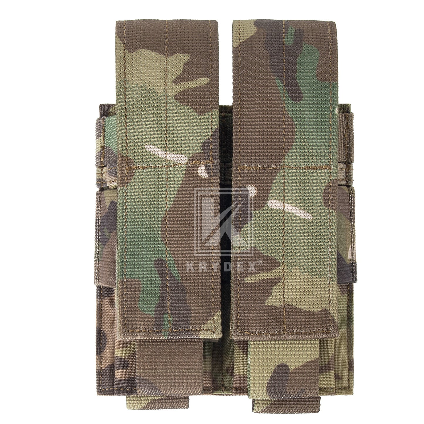 Krydex Tactical 9mm Double Mag Pouch Modular Single / Double Stack Pistol Magzine Holder MOLLE Compatible