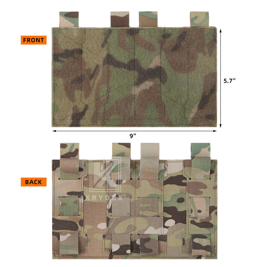 Krydex Tactical MOLLE HOOK & LOOP Panel Converter Vest Mounting Platform For Pouches Patches ID Tag Ruck Pack Backpack Accessories