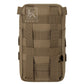 Krydex Tactical Zip Rip GP Pouch Vertical Utility Molle Medical Pouch Quick Access Side Pocket