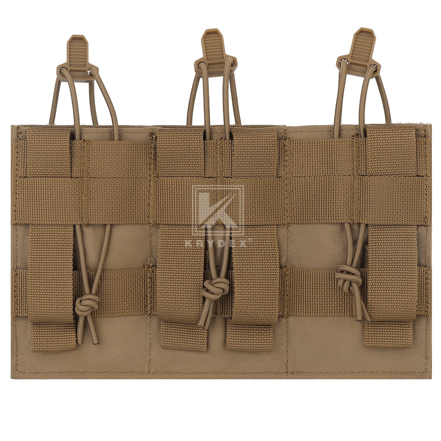 Krydex Tactical 556 Triple Mag Pouch Open Top MOLLE Magazine Holder for M4/M16/AR15 Fast Draw Quick Reload