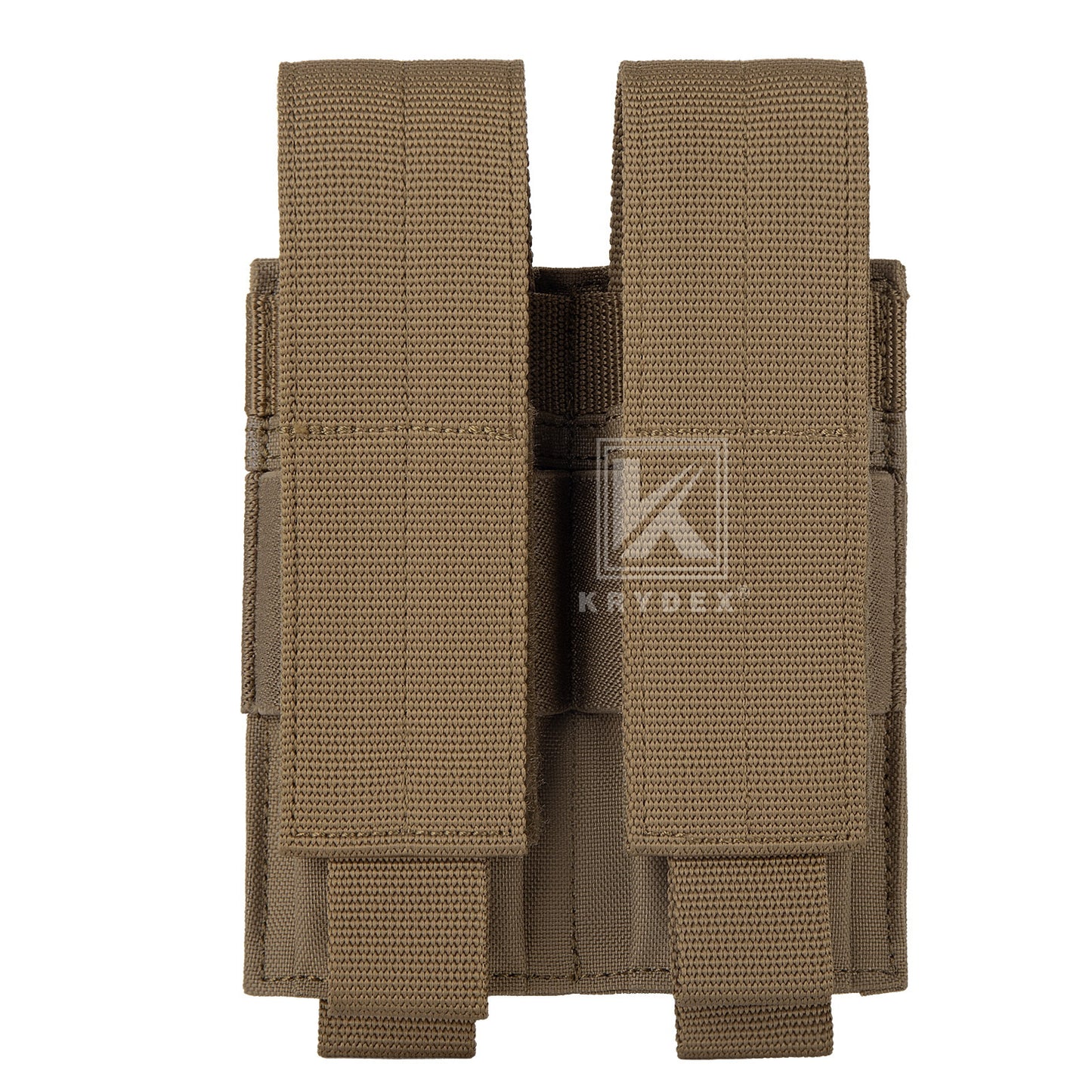 Krydex Tactical 9mm Double Mag Pouch Modular Single / Double Stack Pistol Magzine Holder MOLLE Compatible