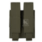 Krydex Tactical 9mm Double Mag Pouch Modular Single / Double Stack Pistol Magzine Holder MOLLE Compatible