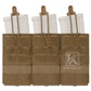 Krydex Tactical 556 Triple Mag Pouch Open Top MOLLE Magazine Holder for M4/M16/AR15 Fast Draw Quick Reload