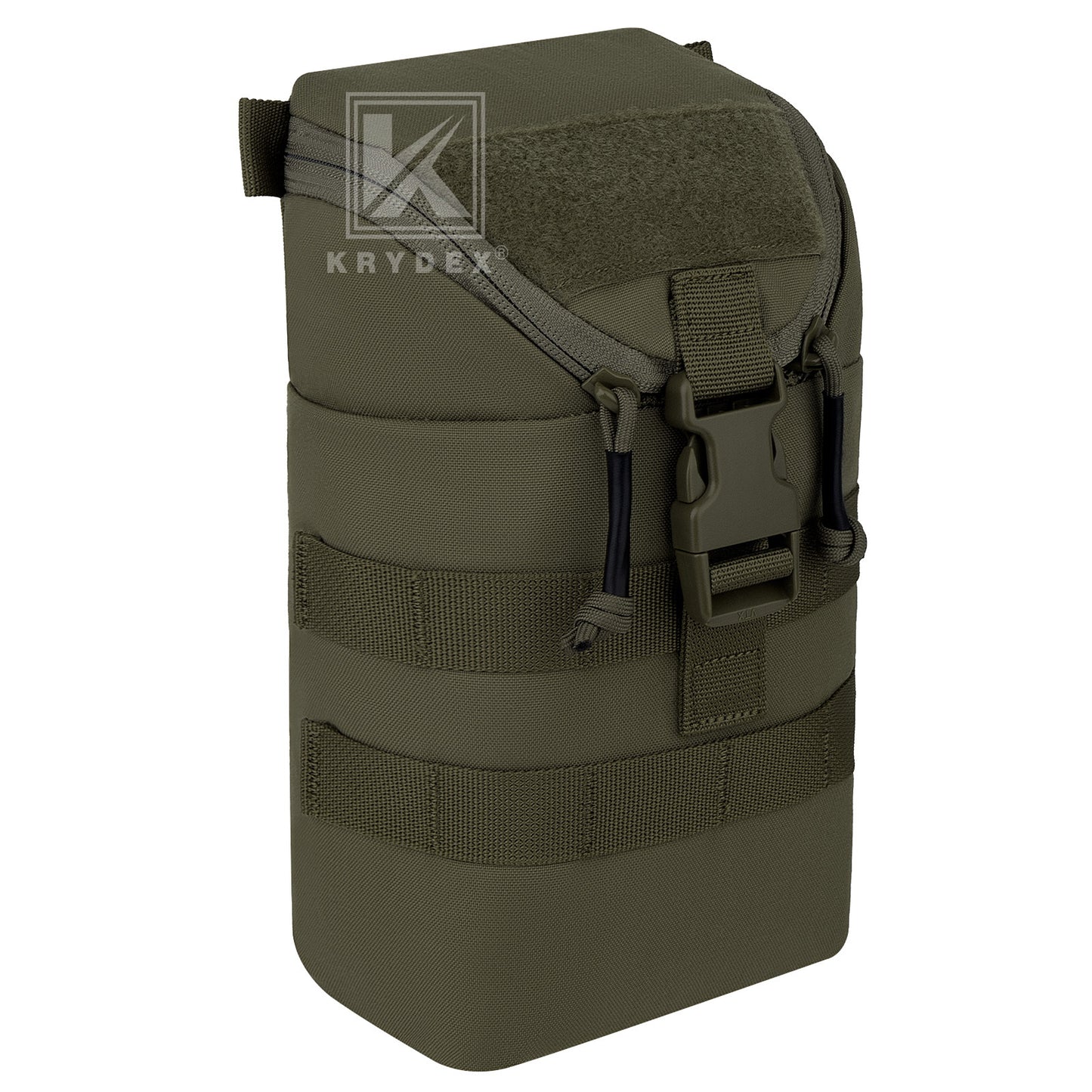 Krydex Tactical Zip Rip GP Pouch Vertical Utility Molle Medical Pouch Quick Access Side Pocket