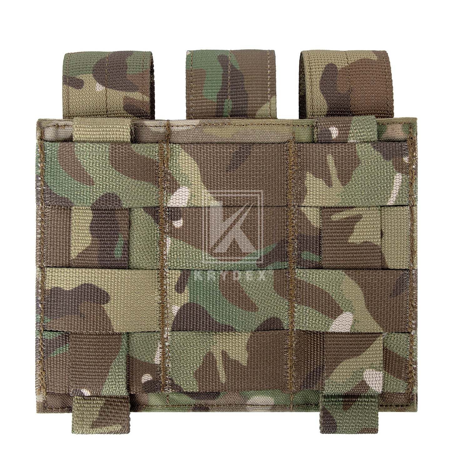 Krydex Tactical 9mm Triple Mag Pouch Modular Single / Double Stack Pistol Magzine Holder MOLLE Compatible