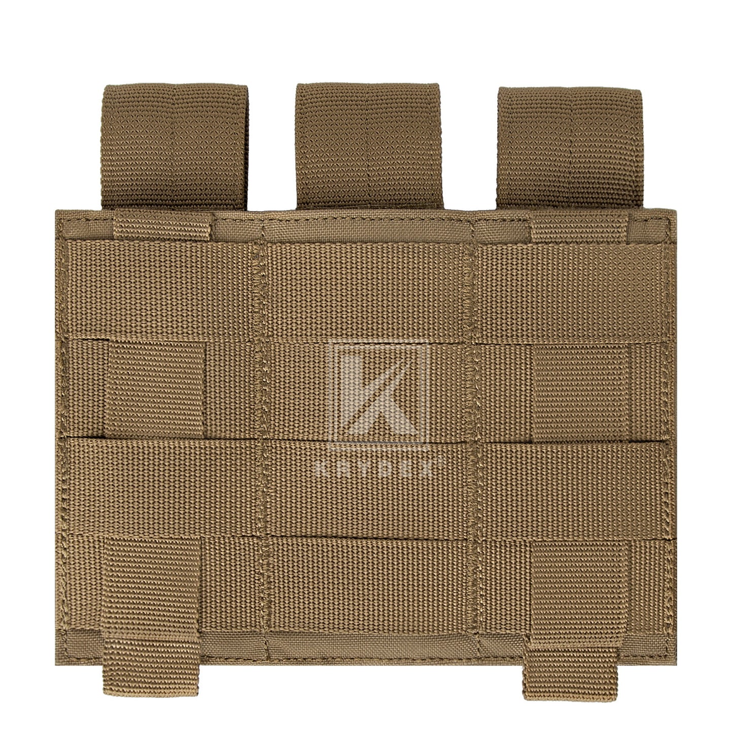 Krydex Tactical 9mm Triple Mag Pouch Modular Single / Double Stack Pistol Magzine Holder MOLLE Compatible