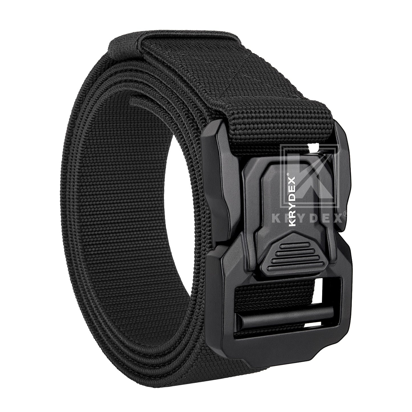 Krydex Tactical Belt 1.5" Stretch Nylon Rigger Belt with Quick Release Buckle Heavy Duty Jeans Chino Belt