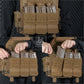 Krydex Tactical 556 Triple Mag Pouch Open Top MOLLE Magazine Holder for M4/M16/AR15 Fast Draw Quick Reload