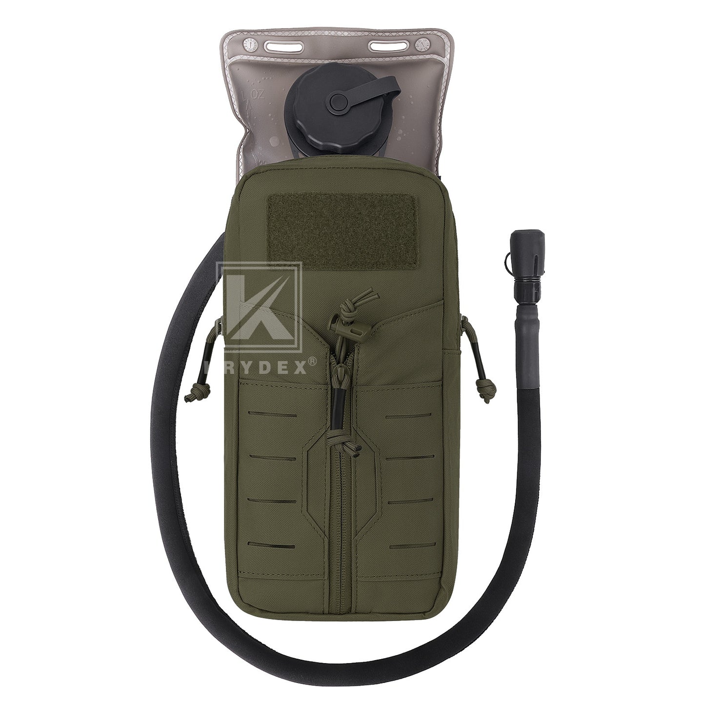 Krydex Tactical 1L Hydration Pack 34oz TPU Water Bladder MOLLE Attachment Vest Outdoor Hiking Backpack